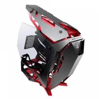 Корпус Antec TORQUE Aluminium Open-Frame,MidT,E-ATX, 2*USB3.0,USB3.1TypeC,скло(бок.панелі),чорний/червоний