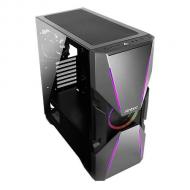 Корпус Antec DA601, Gaming, MidT,E-ATX,2*USB3.0, 1*120мм ARGB + 1*120мм, скло(бок.панель),без БЖ,чорний