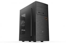 Корпус 2E ALFA (E1801-400) MidT, БЖ 2E ATX400W, 2*USB3.0, сталь перфорацією(бок.панель),чорний.