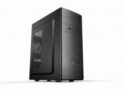 Корпус 2E ALFA (E183-400) MidT, БЖ 2E ATX400W, 2*USB3.0, сталь перфорацією(бок.панель),чорний.