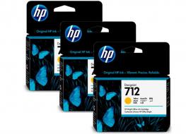 Картридж HP No.712 DesignJet Т230/Т630 Yellow 3-Pack 29-ml