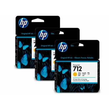 Картридж HP No.712 DesignJet Т230/Т630 Yellow 3-Pack 29-ml