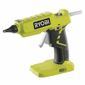 Клейовий пістолет Ryobi акумуляторний ONE+ R18GLU-0, діаметр стрижня 11 мм, діаметр сопла 3 мм,18В, без ЗП та АКБ