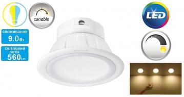 Cвітильник точковий Philips Smalu 59061 LED TW WH 9W 2700-6500K