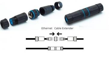 Подовжувач Ethernet кабелів Twinkly Pro, IP65, чорний