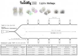 Smart LED Гірлянда Twinkly Pro Strings RGB 250, подвійна лінія, AWG22, IP65, прозорий